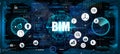 BIM banner - building information modeling Royalty Free Stock Photo